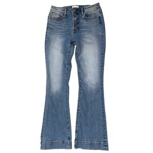 Driftwood Wyatt Button Fly Flare Jeans Light Wash 27
